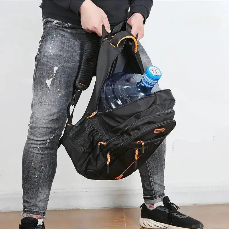 Waterproof Oxford Backpack for Men - Durable Travel & Work Laptop Bag - Perfect for Commuting, Hiking & Business Trips