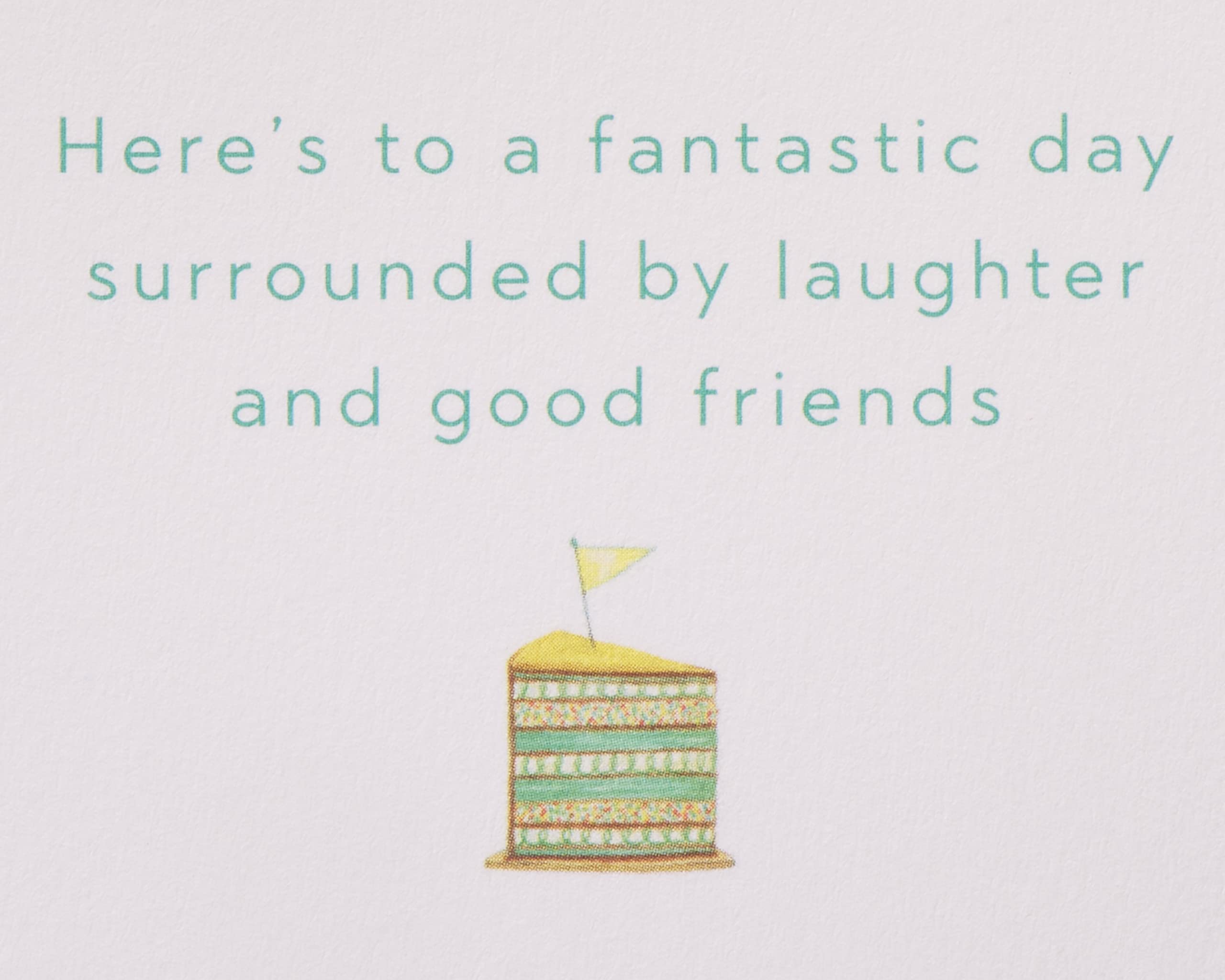 Papyrus Birthday Card - Bella Pilar Design (Surrounded By Laughter & Good Friends) | Elegant Greeting Card for Birthdays, Anniversaries & Special Occasions | Perfect Gift for Friends & Loved Ones