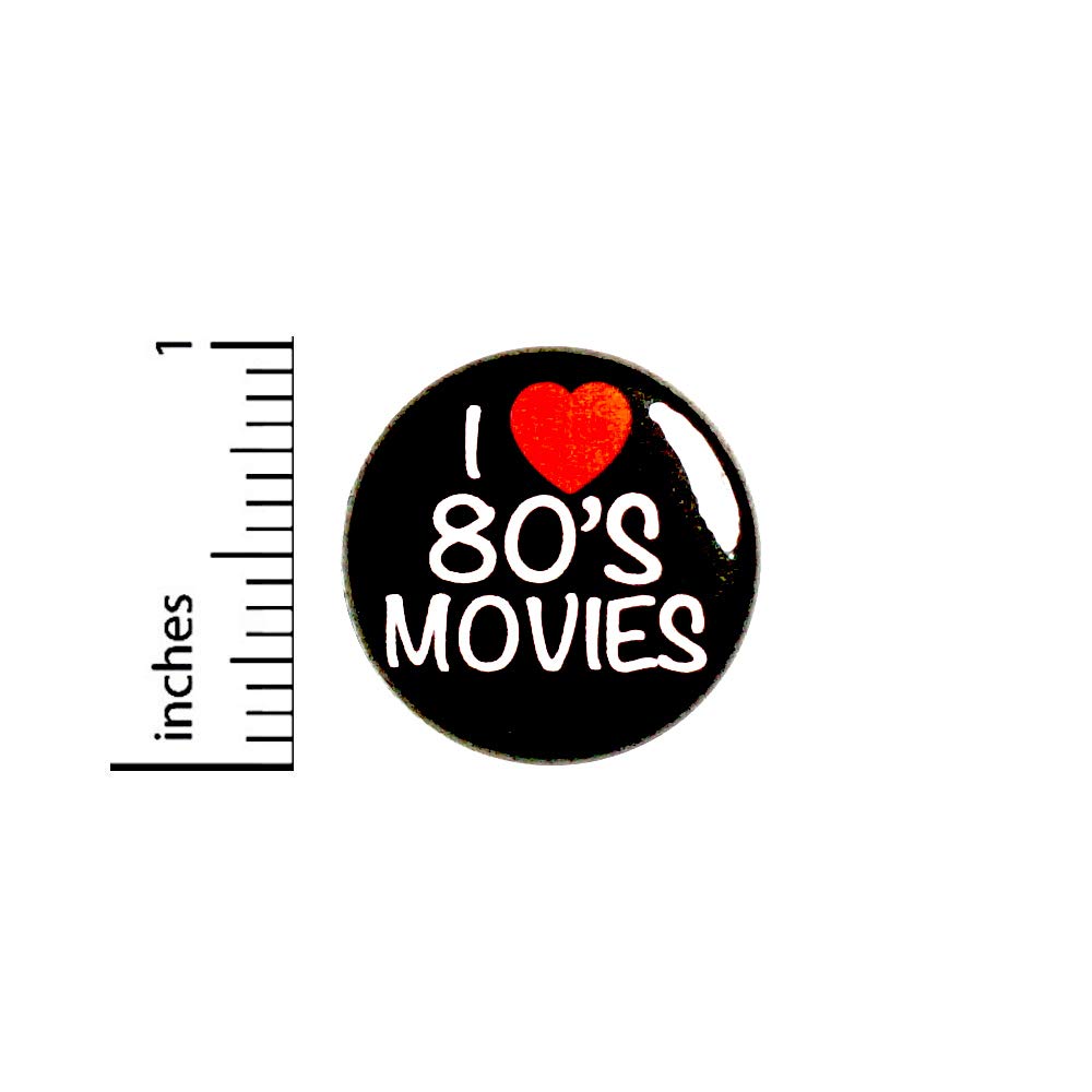 Vintage 80s Movie Button Pin - 1 Inch Retro Backpack & Jacket Accessory for 80s Fans - Perfect for Collectors, Costumes & Pop Culture Events