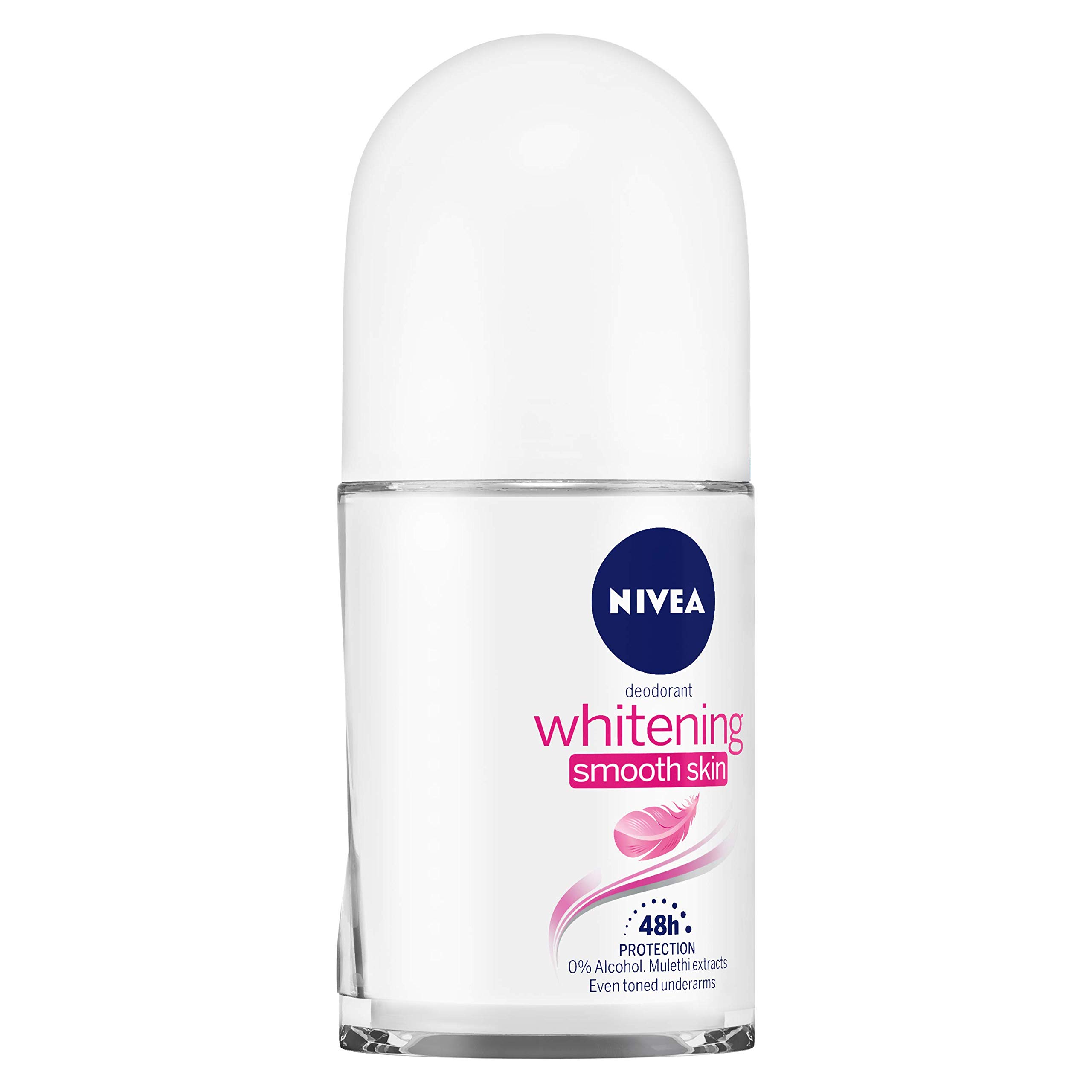 NIVEA Women's Whitening Smooth Skin Deodorant Roll-On 50ml & Pearl & Beauty Deodorant 150ml – Fresh All Day for Workouts & Daily Use