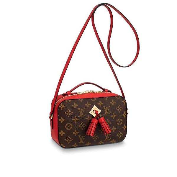 LV Saintonge Monogram Coquelicot Crossbody Bag - Luxury Designer Handbag for Women - Perfect for Everyday Use, Travel & Special Occasions