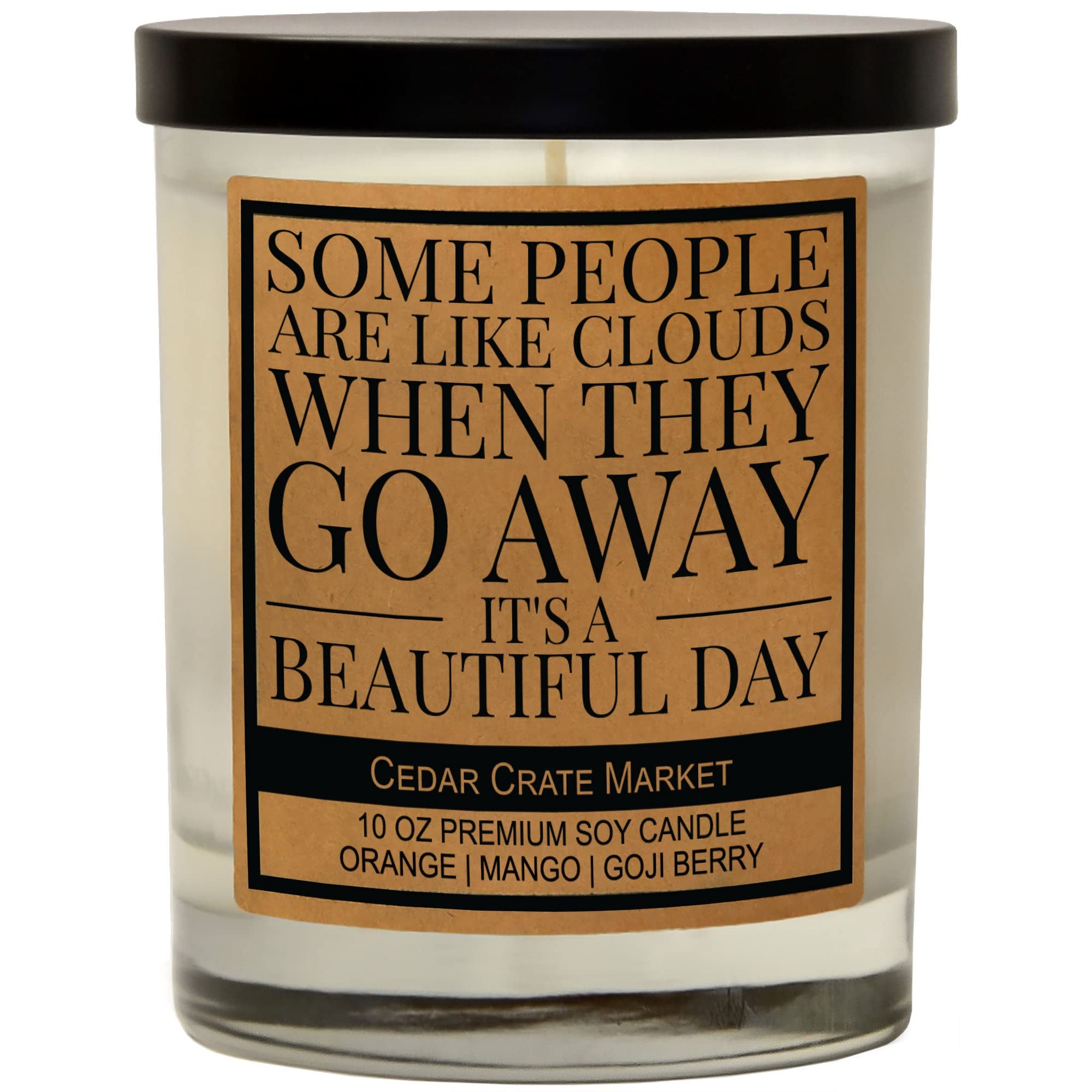 Best Friend Gift for Women - Funny Friendship Candle with High Scented Soy Wax (10oz) | Birthday, Going Away & Joke Present | Perfect for Relaxation, Home Decor & Thoughtful Surprises