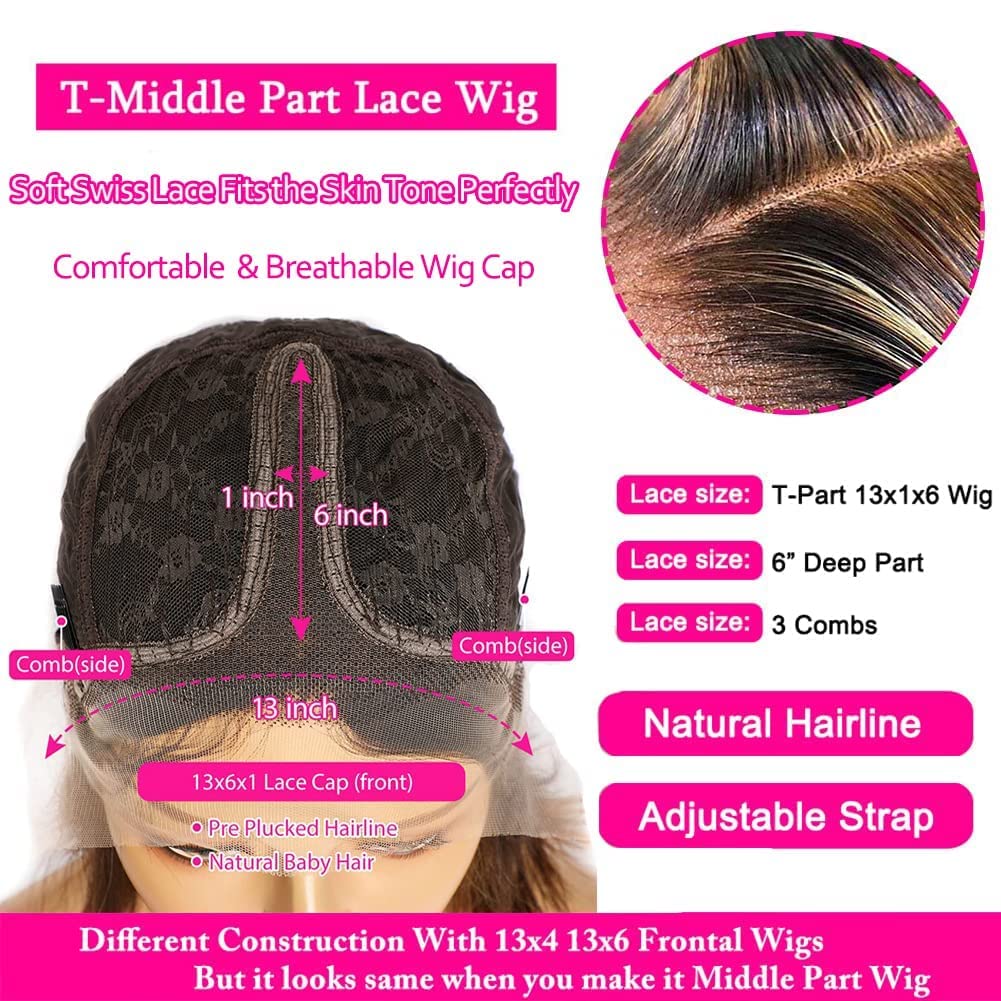 13x6x1 HD Lace Front Wig Human Hair Straight - Brazilian Virgin Hair 150% Density 4/27 Ombre Blonde - Pre Plucked with Baby Hair for Black Women (18 Inch) | Natural Look for Daily Wear, Parties & Special Occasions