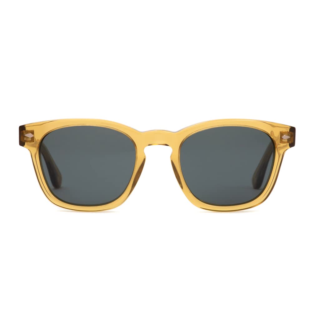 OTIS Eyewear Summer Of 67 Polarized Mineral Glass Sunglasses - UV Protection Retro Aviator Style for Men & Women - Perfect for Beach, Driving & Outdoor Activities