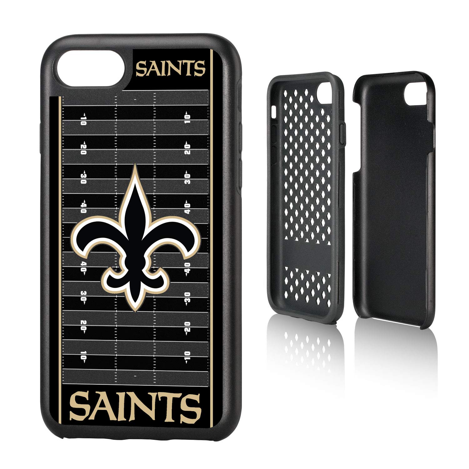 New Orleans Saints iPhone Rugged Case with Field Design - Durable Protection for iPhone 14/13/12/11 Pro Max - Perfect for Football Games, Tailgating & Saints Fan Gifts
