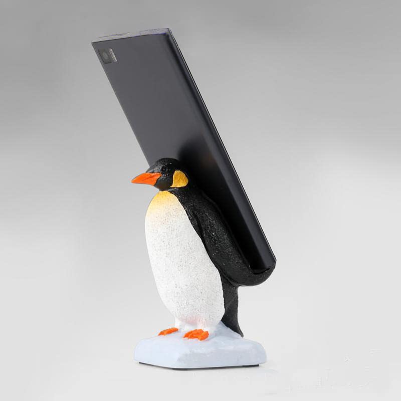 Cute Penguin Phone Stand for iPhone Samsung Huawei - Desk Decor & Holder for Work & Home