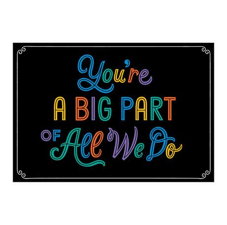 Hallmark Business Appreciation Cards - 100-Pack Thank You Greeting Cards for Pastors, Ministers, Church Staff & Volunteers | 'You're a Big Part' Design | Perfect for Church Events, Volunteer Recognition & Religious Appreciation Gifts
