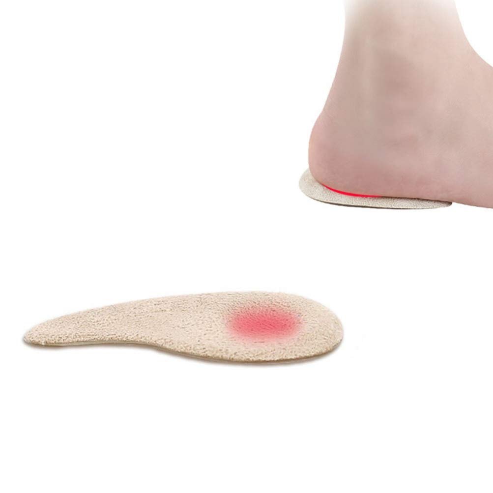 EXCEART 2 Pairs Orthopedic Heel Support Insoles for Osteoarthritis Relief - Massage & Heel Correction Inserts for Bow Legs & Foot Pain - Cushioned Shoe Insoles for Men & Women - Perfect for Running, Walking & Daily Comfort