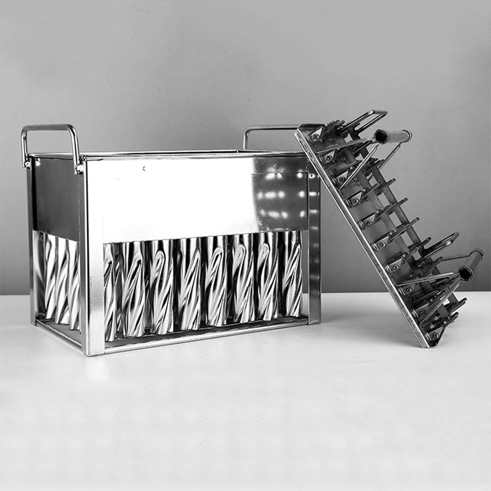 40-Piece Stainless Steel Popsicle Molds - Food-Grade, Reusable & Fast Freezing for Homemade Ice Pops - Perfect for Summer Treats, Parties, and Commercial Use