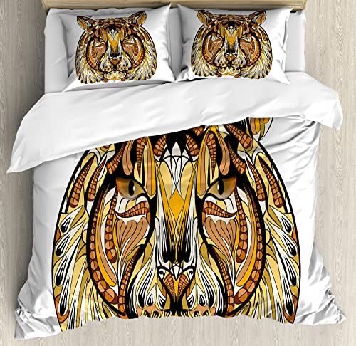 Yellow Brown and White