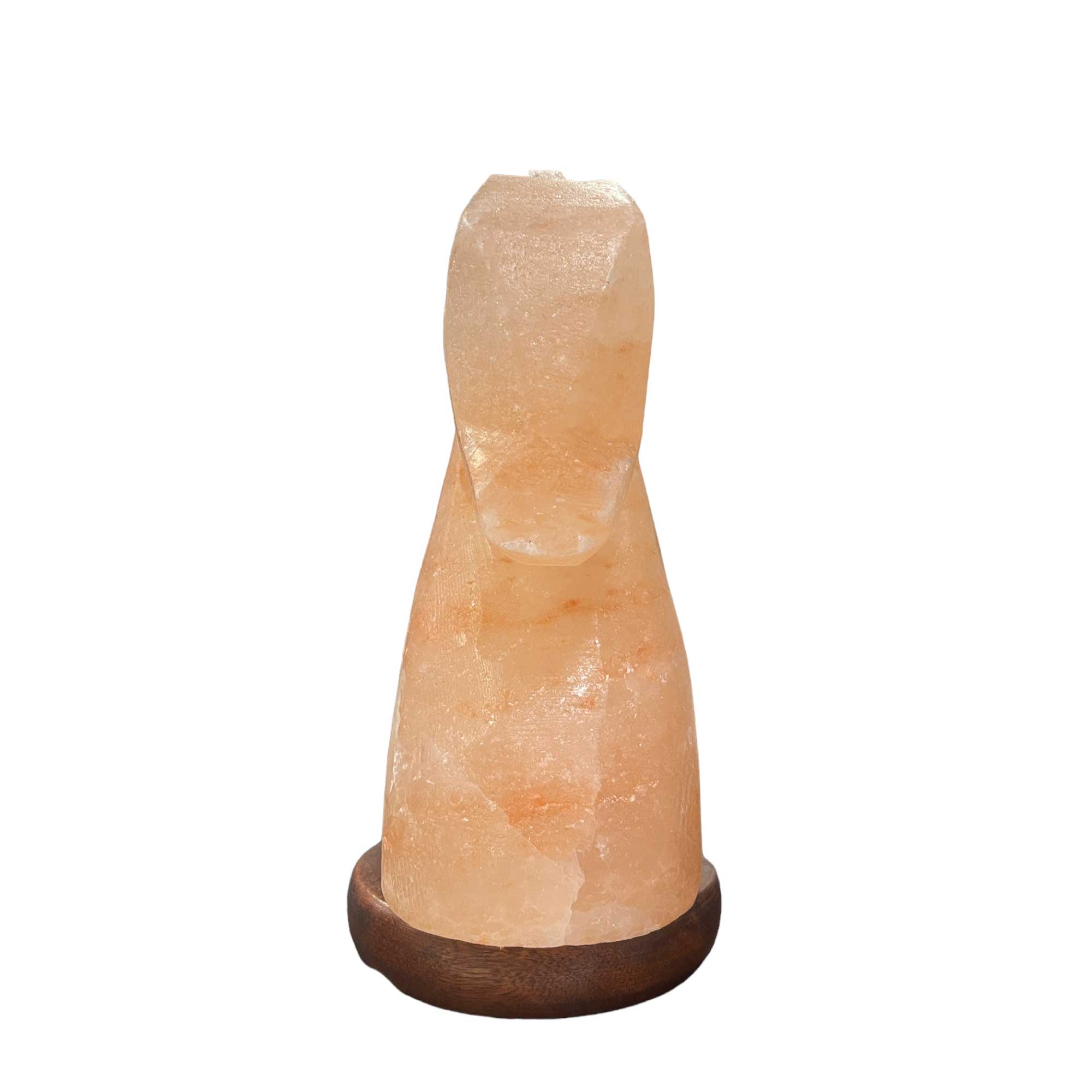 12V 12W Himalayan Pink Salt Lamp - Hand Carved Knight Rock Crystal Night Light with On/Off Switch for Bedroom, Yoga Room, Meditation Space & Home Decor