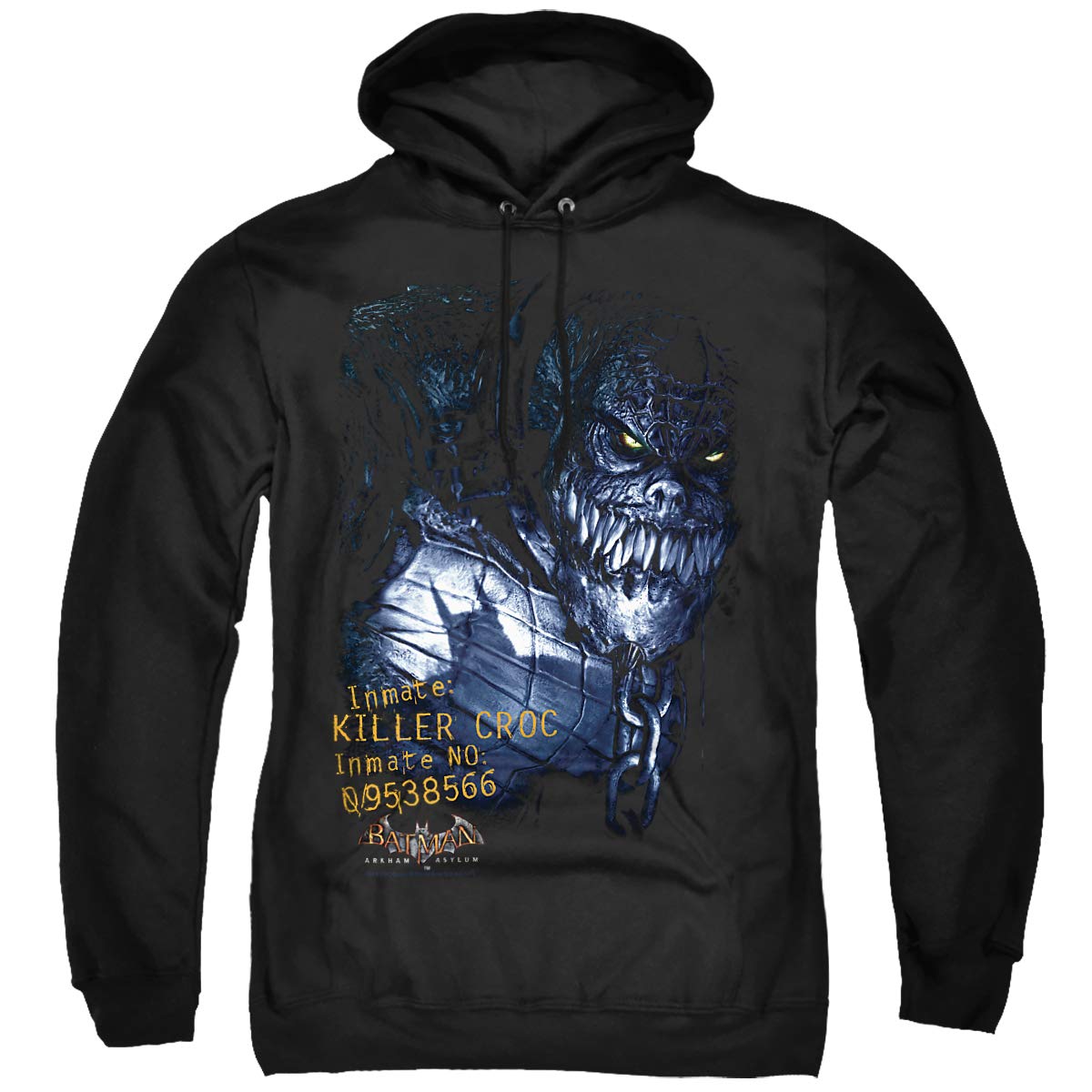 Trevco Batman Arkham Killer Croc Unisex Hoodie - Adult Pullover Sweatshirt for Cosplay, Gaming & Casual Wear