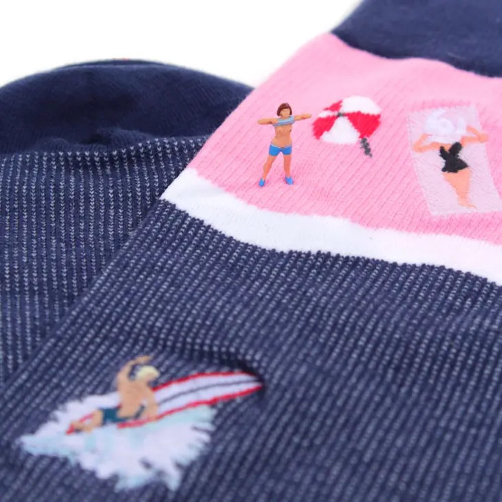Beach Bum Men's Socks - Comfortable & Breathable Summer Socks for Beach, Pool & Outdoor Activities