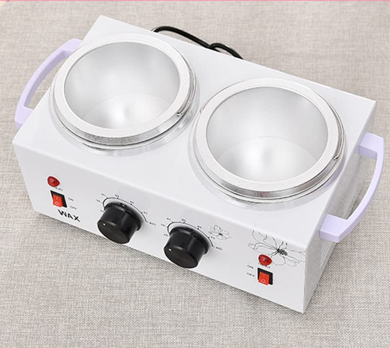 Professional Wax Warmer 1200CC Double Pot Heater, Adjustable Temperature Waxing Machine for Hair Removal - Painless Waxing for Women & Men at Home or Salon - Perfect for Legs, Arms, Bikini & Facial Hair Removal