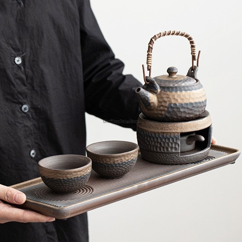 Authentic Japanese Wabi Sabi Tea Set - Handcrafted Ceramic Pottery for Matcha, Sencha & Tea Ceremony - Perfect for Zen Meditation & Home Decor