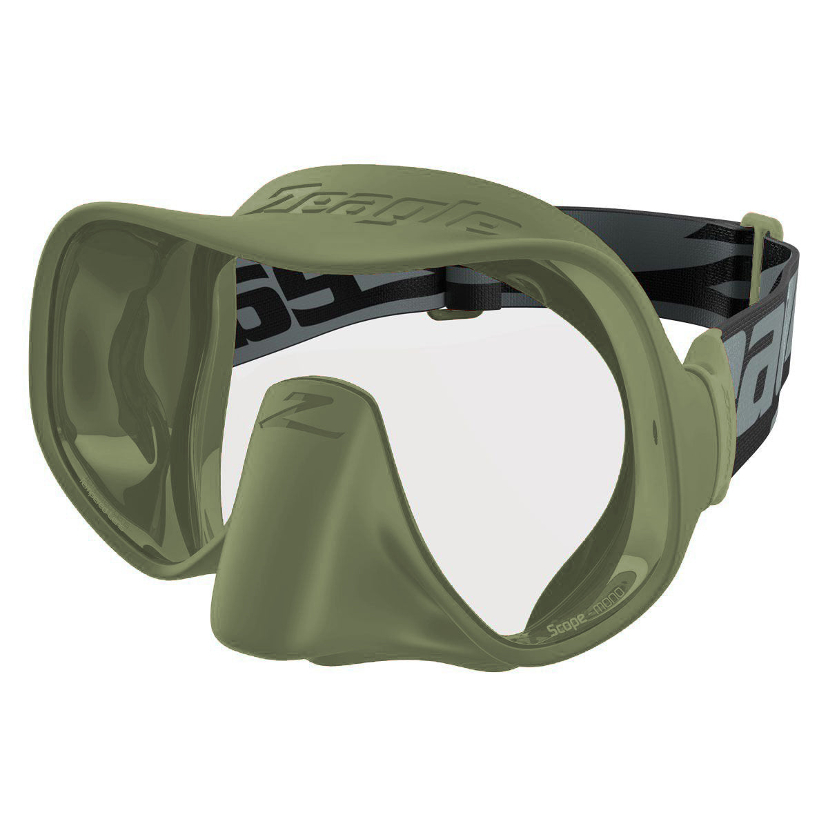 Zeagle Scope Mono Diving Mask - Premium Single Lens Snorkeling & Scuba Mask for Adults - Perfect for Underwater Exploration, Spearfishing, and Marine Life Observation