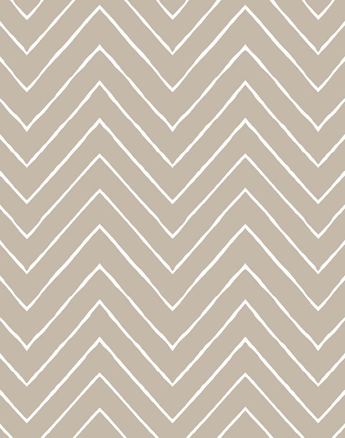 Frances Chevron Wallpaper by Wallshoppe - Modern Geometric Peel & Stick Wallpaper for Bedroom, Living Room, and Nursery Decor