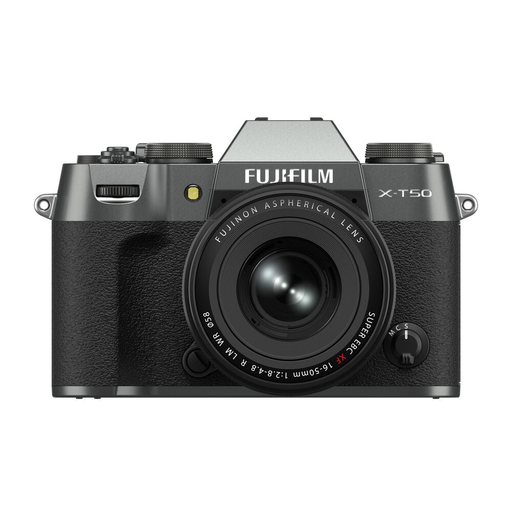 FUJIFILM X-T50 Mirrorless Digital Camera with XF 16-50mm f/2.8-4.8 Lens Kit - Charcoal Silver | Professional Photography, Travel & Vlogging | Perfect for Street Photography, Portraits & YouTube Content Creation