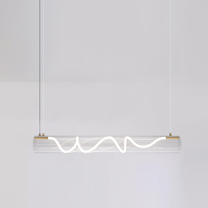 Alexandra Linear Pendant Light - Modern Minimalist Hanging Fixture for Kitchen Island, Dining Room & Bedroom Lighting | Dimmable LED Chandelier for Home Decor