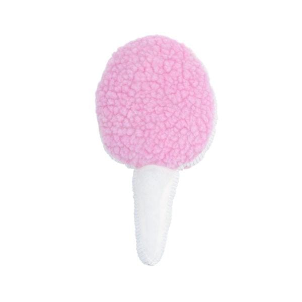 ZippyPaws Squeakie Pattiez Plush Dog Toy - Cute Cotton Candy Design with Squeaker for Small & Medium Dogs - Perfect for Playtime, Training & Cuddling