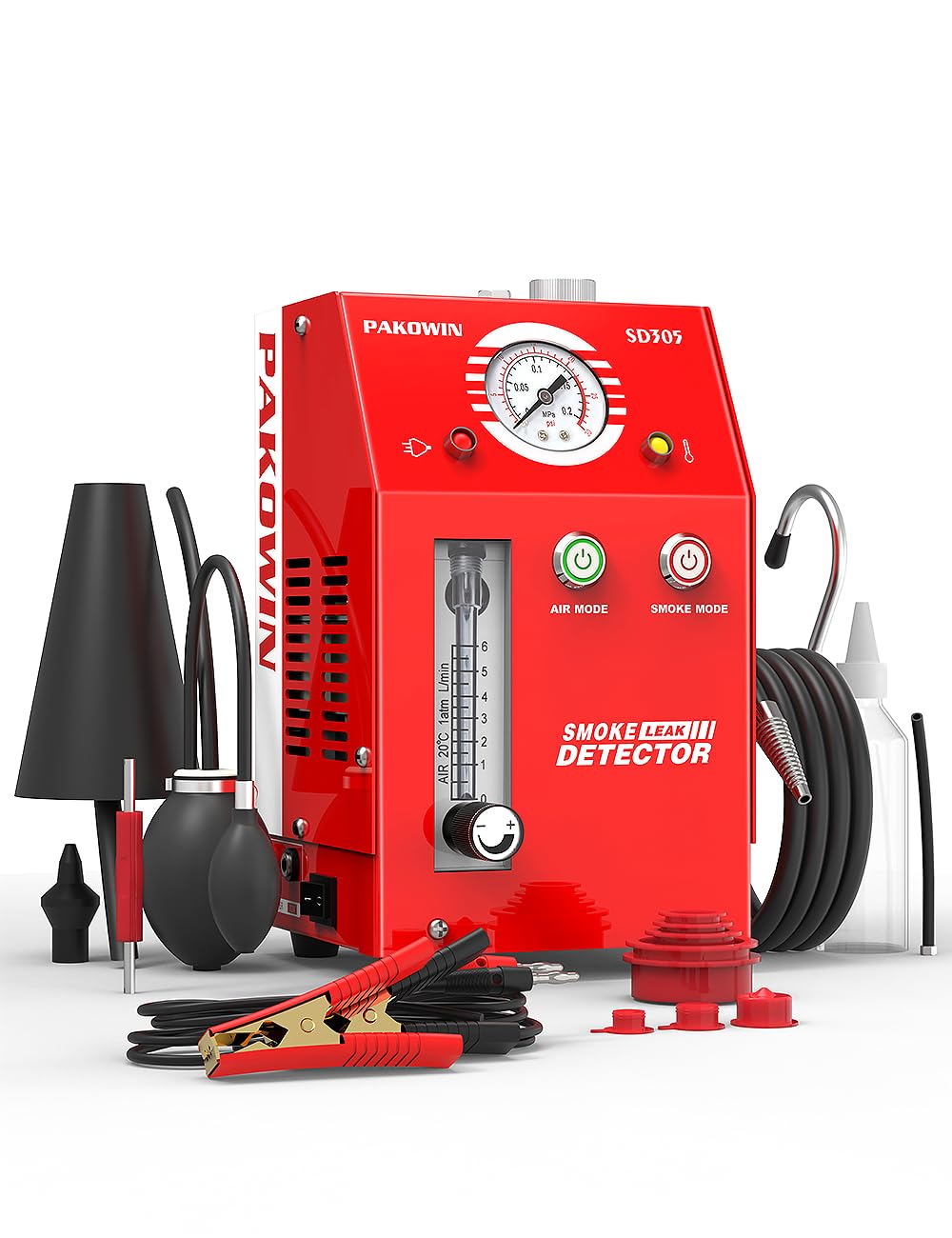 12V DC Automotive Smoke Machine Leak Detector - Multi-Function EVAP Smoke Tester for Pipe System | Car AC, Fuel & Vacuum Line Diagnostics | Perfect for Mechanics & DIY Auto Repair