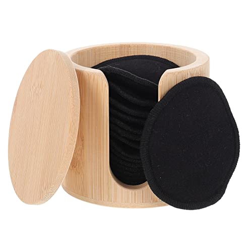 Beavorty 16Pcs Reusable Makeup Remover Pads - Natural Fiber Facial Cleansing Pads, Round Washable Cotton Rounds for Makeup Removal & Skincare - Perfect for Daily Face Cleansing, Travel & Eco-Friendly Beauty Routine