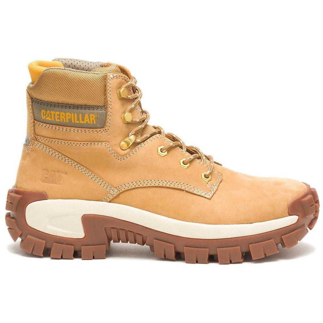Invader Hi Steel Toe Work Boots for Men - Honey Color Safety Shoes for Construction & Industrial Work | Durable & Comfortable Workwear