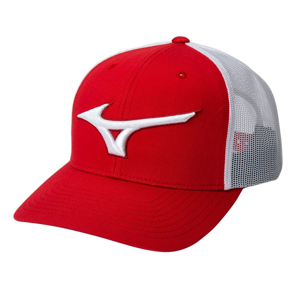 Mizuno Diamond Trucker Hat - Adjustable Snapback Cap for Men & Women - Sporty Baseball Hat for Running, Golf, Outdoor Activities