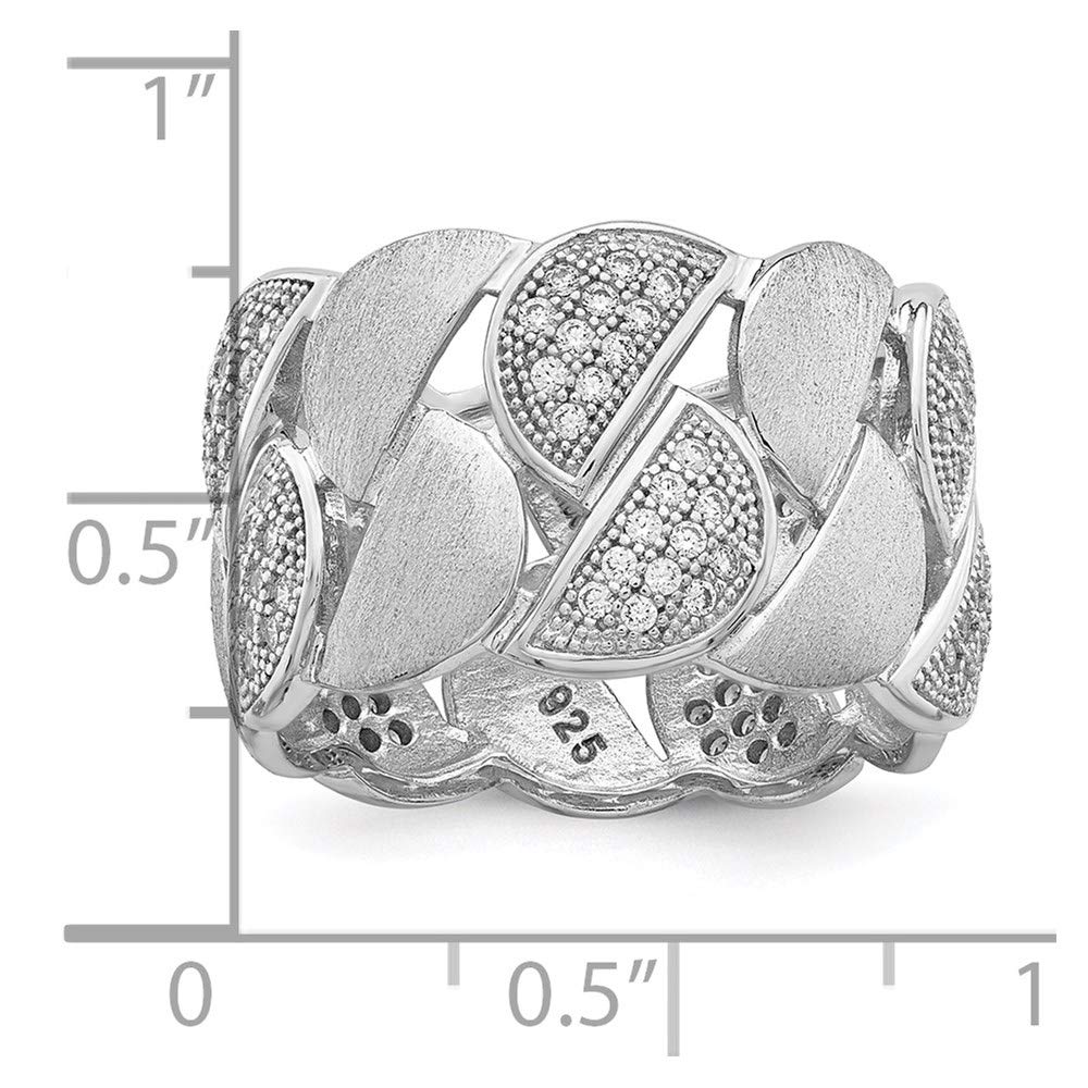 925 Sterling Silver Cubic Zirconia Brilliant Embers Ring for Women - Elegant Fine Jewelry Gift for Her, Perfect for Anniversary, Birthday, Valentine's Day & Special Occasions