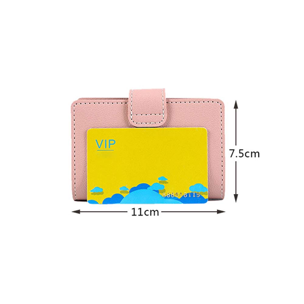 Premium PU Leather Card Holder - Slim Multi Card Case Wallet for Men & Women - Holds Debit, Credit, Business & ID Cards (7.5x11cm, Gray) - Perfect for Travel, Office & Everyday Use