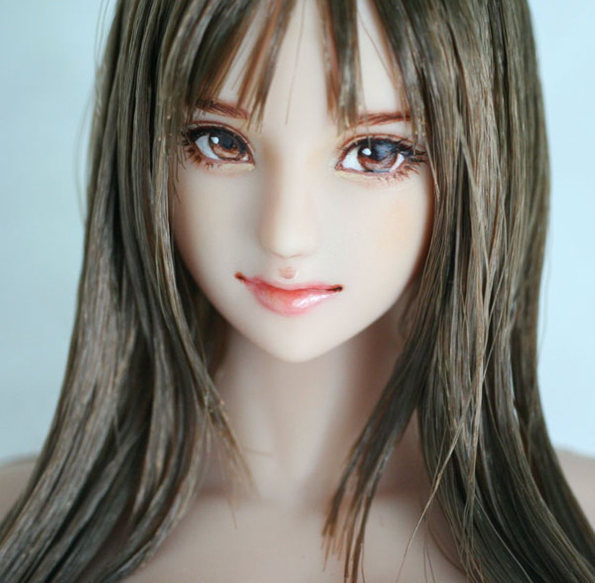 HiPlay 1/6 Scale Anime Female Head Sculpt - Handmade Custom Makeup for 12