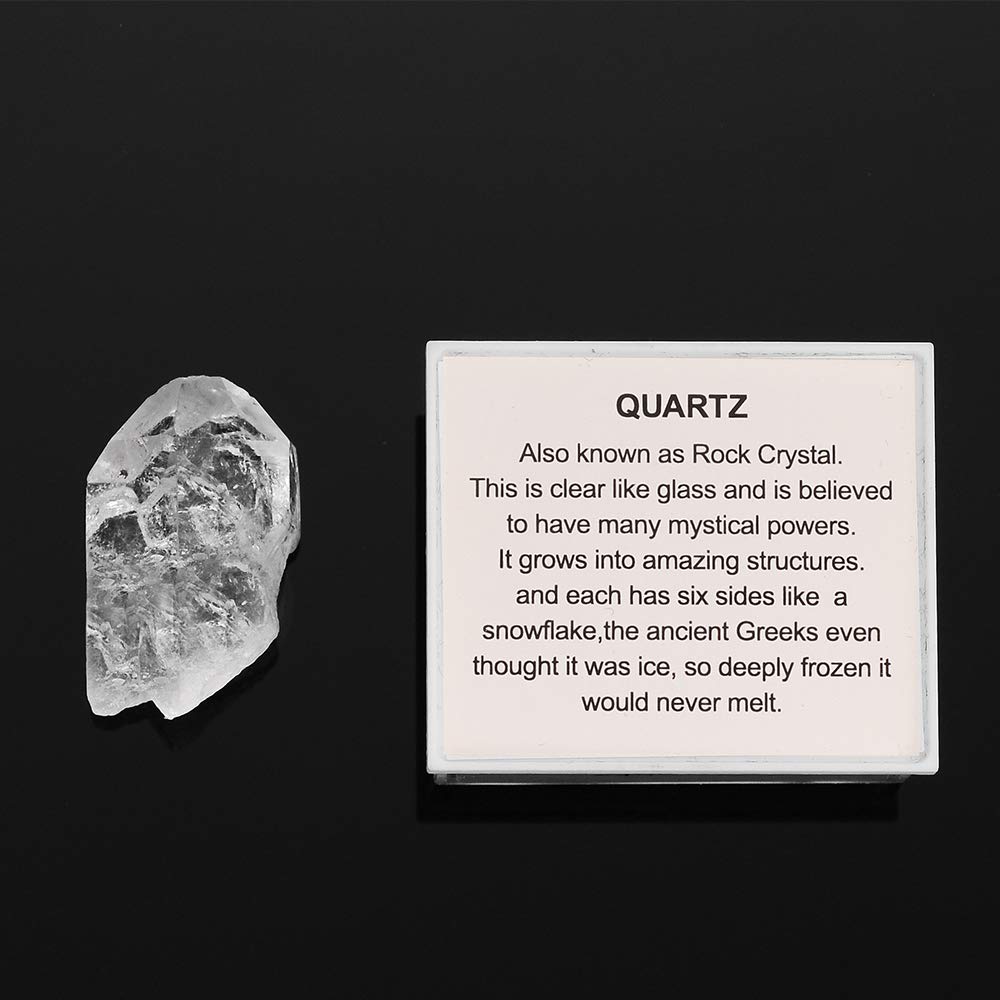Natural Crystal Gemstone Box Set - 4-Piece Irregular Rock Display Case for Jewelry, Minerals & Collectibles | Perfect for Home Decor, Gift Giving & Crystal Enthusiasts