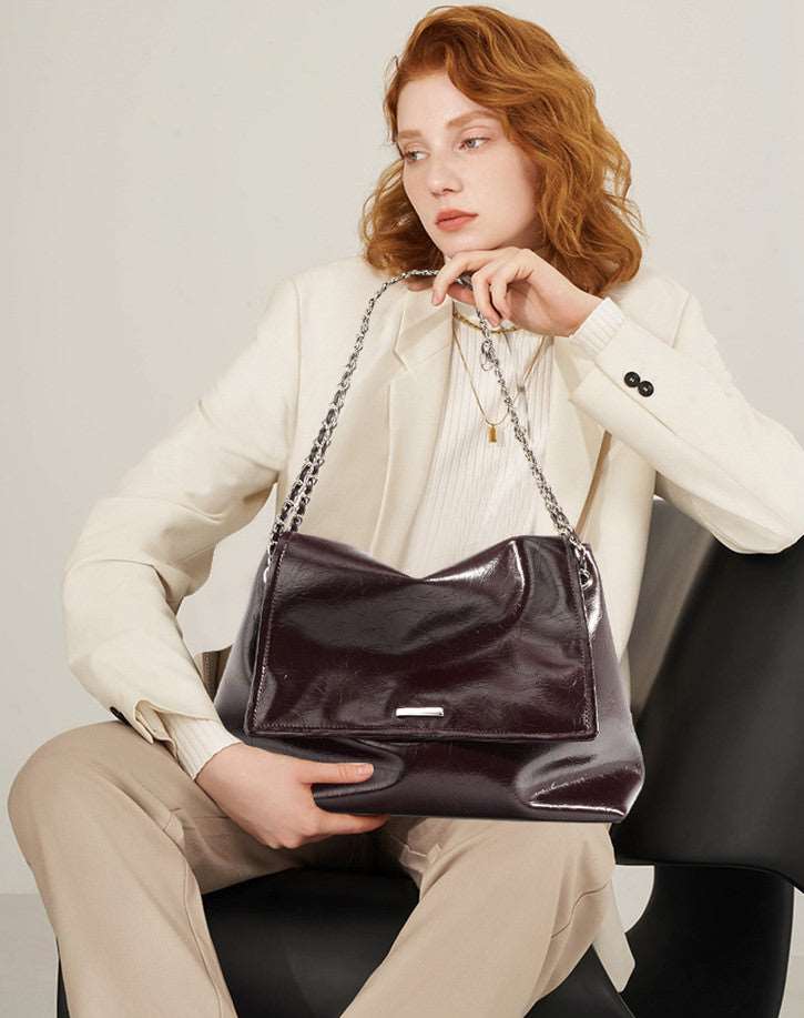 Premium Textured Leather Shoulder Bag for Women - Stylish Crossbody Purse with Adjustable Strap - Perfect for Work, Travel & Everyday Use
