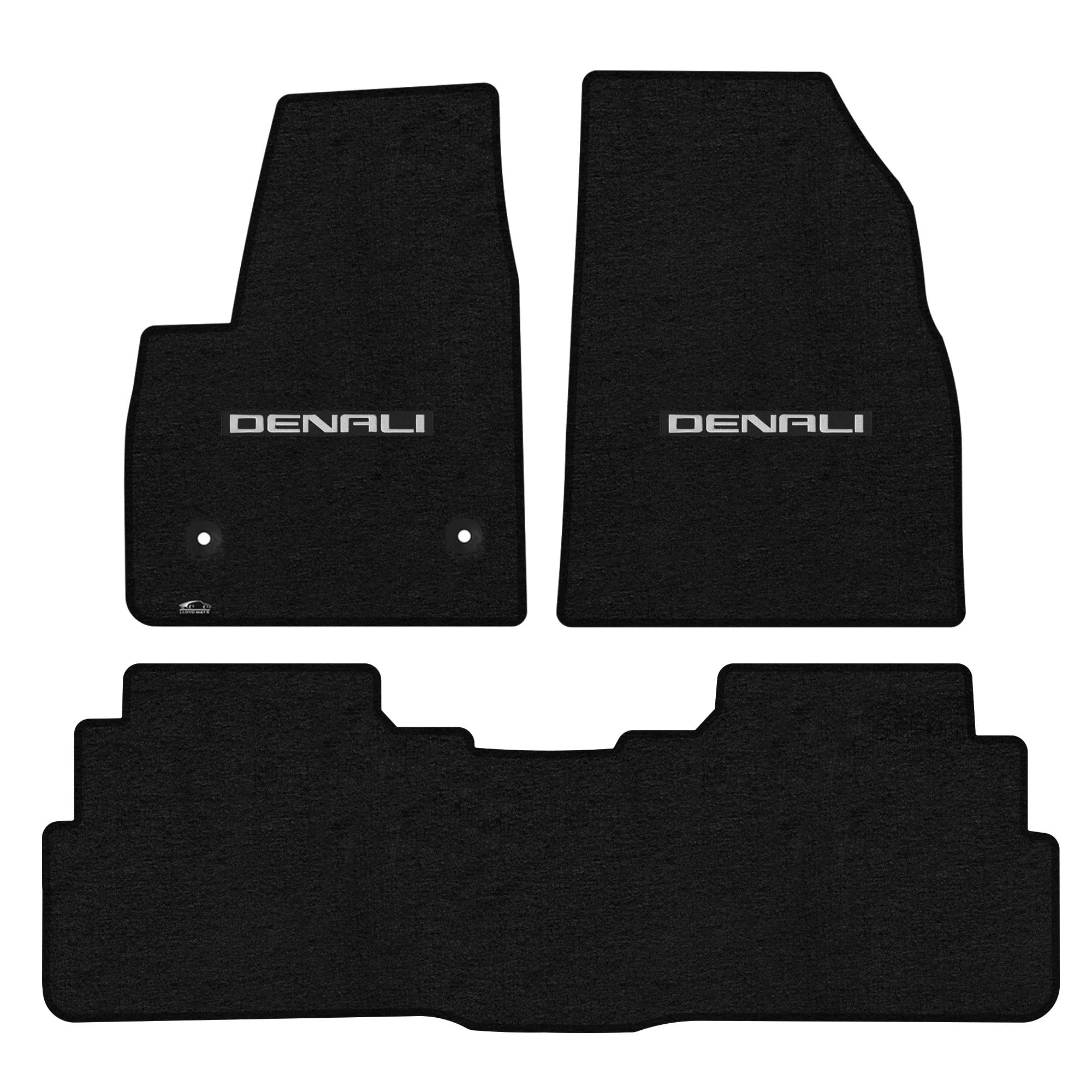 Premium Custom-Fit Carpeted Floor Mats for 2017-ON GMC Acadia/Denali - Luxury Car Floor Liners (3-Piece Set, Charcoal) - Perfect for All-Weather Protection & Interior Style Enhancement