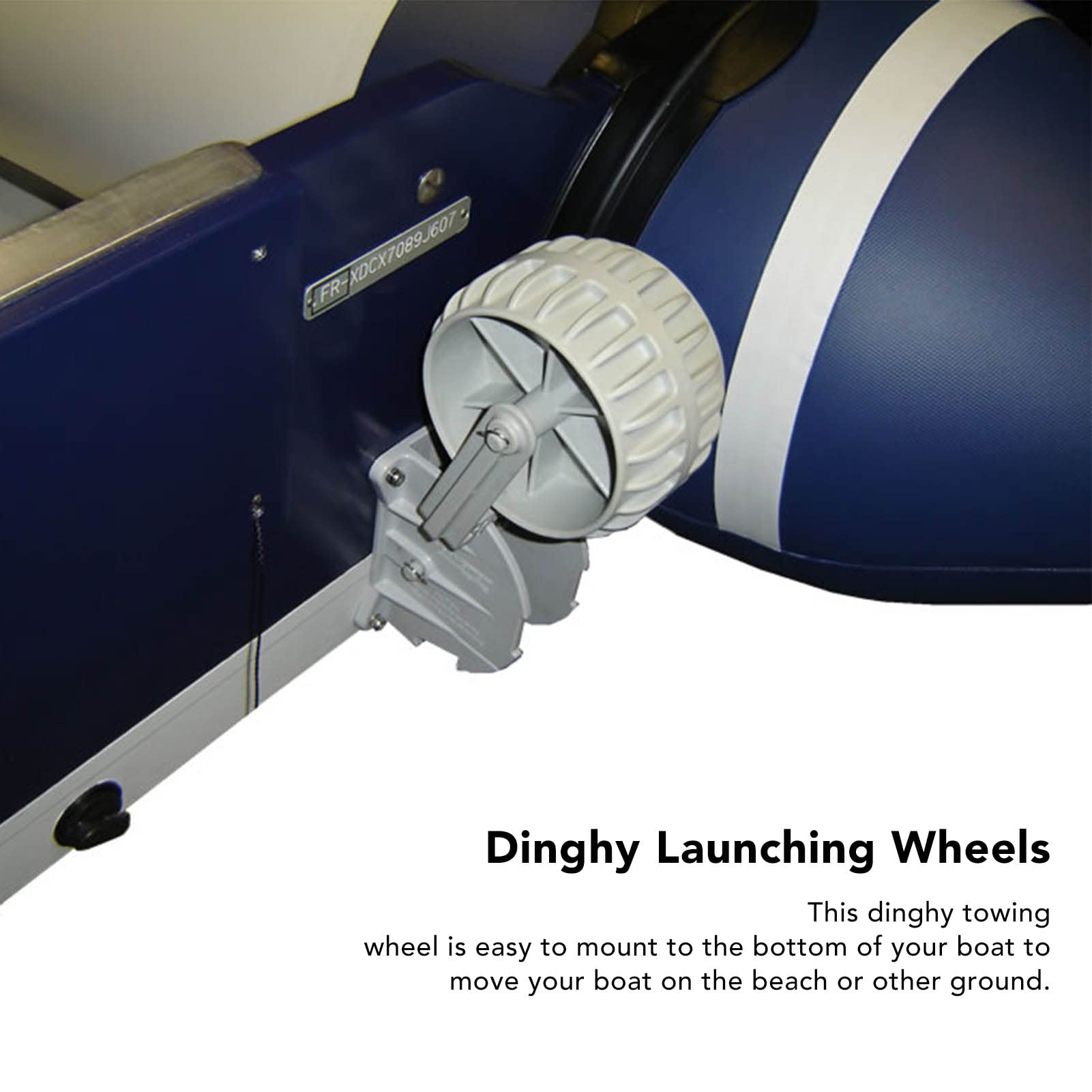 **Kadimendium Dinghy Wheels Kit - Compact Inflatable Boat Launching Wheels for Dinghy & Raft - Protect Your Boat from Damage - Perfect for Easy Launching & Retrieval**