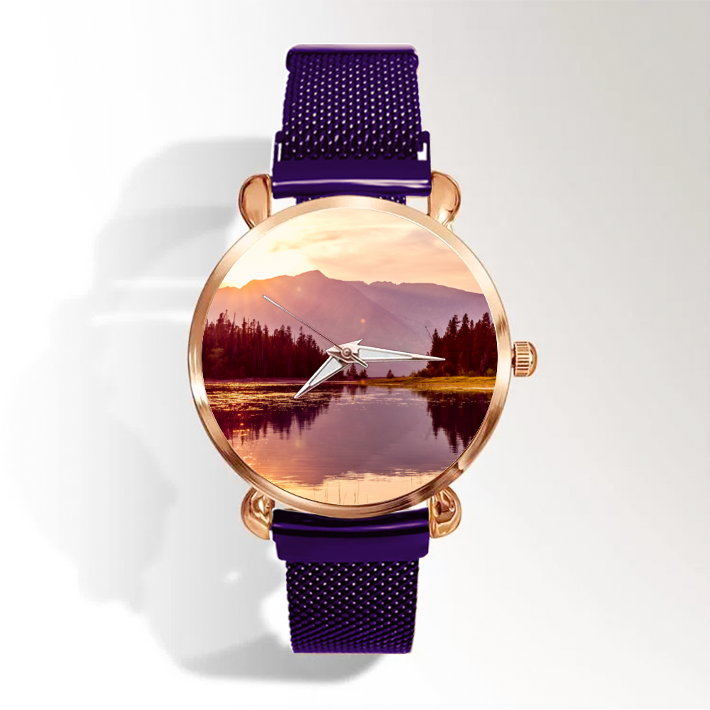 Stylish Multicolor Women's Magnetic Buckle Quartz Wristwatch - Perfect for Everyday Wear, Office & Casual Outfits