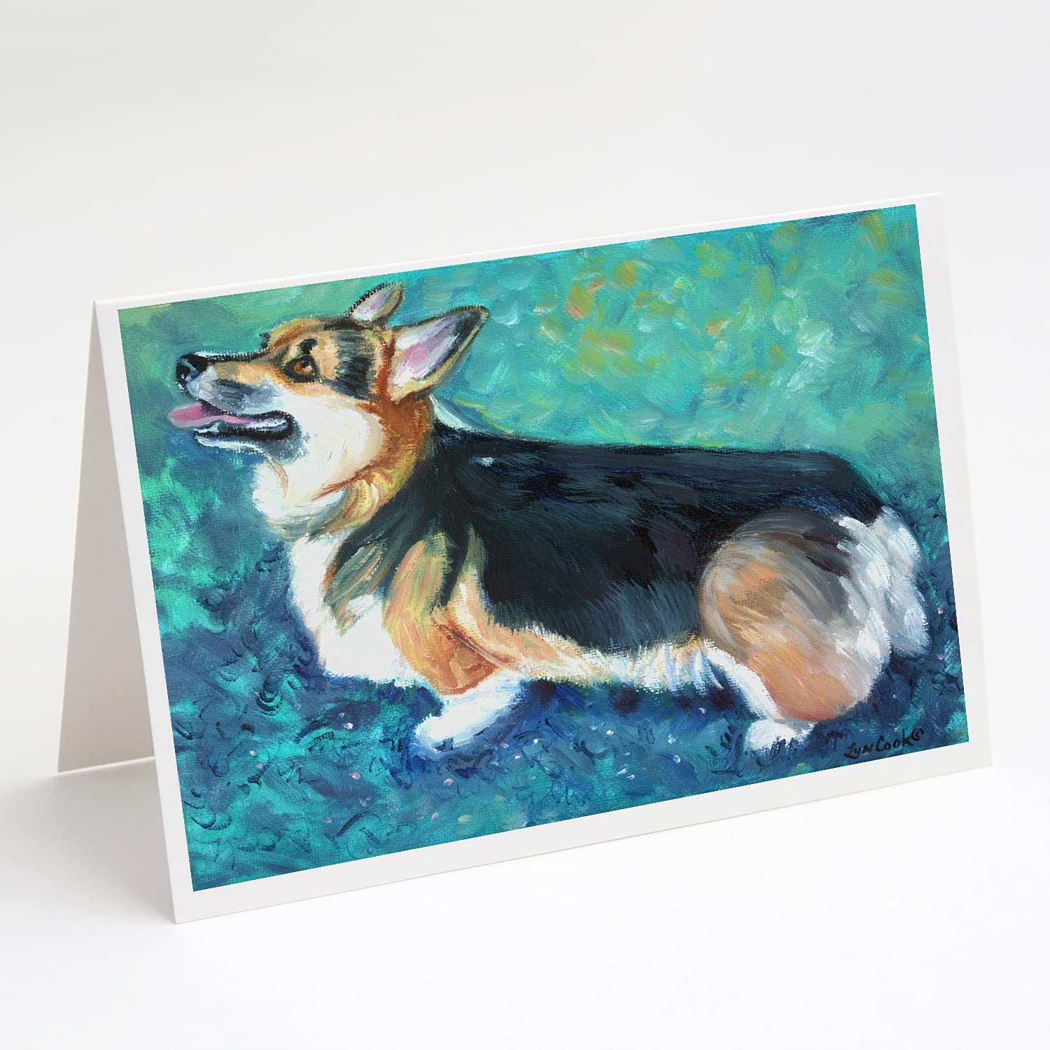 Premium Corgi Pembroke Greeting Cards & Envelopes Set - 8 Blank A7 (5x7) Note Cards for Birthday, Thank You & Special Occasions | Whimsical Dog Lover Stationery