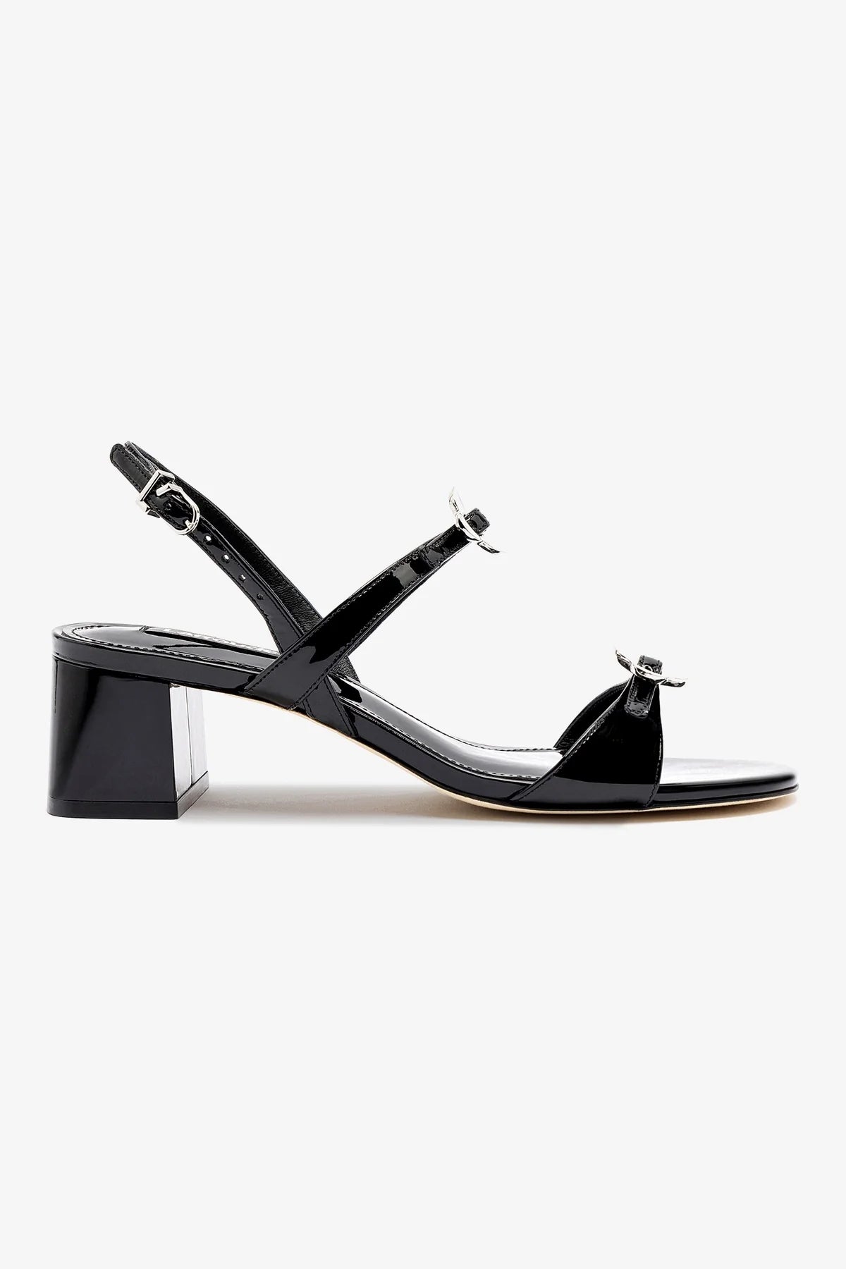 Tinx Block in Black Patent Leather - Stylish Women's Pointed Toe High Heels for Office, Party & Evening Wear
