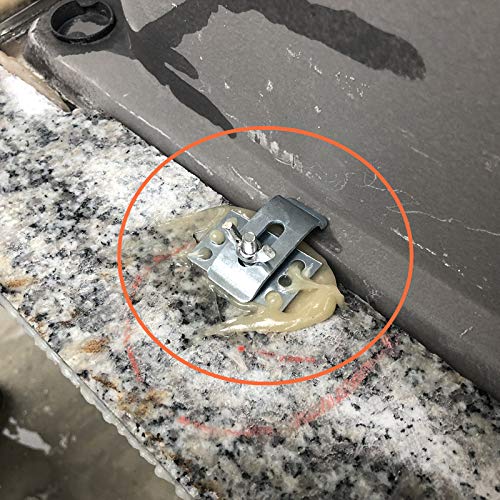Epoxy Undermount Sink Clips 10-Pack - Kitchen & Bathroom Support Brackets for Secure Installation