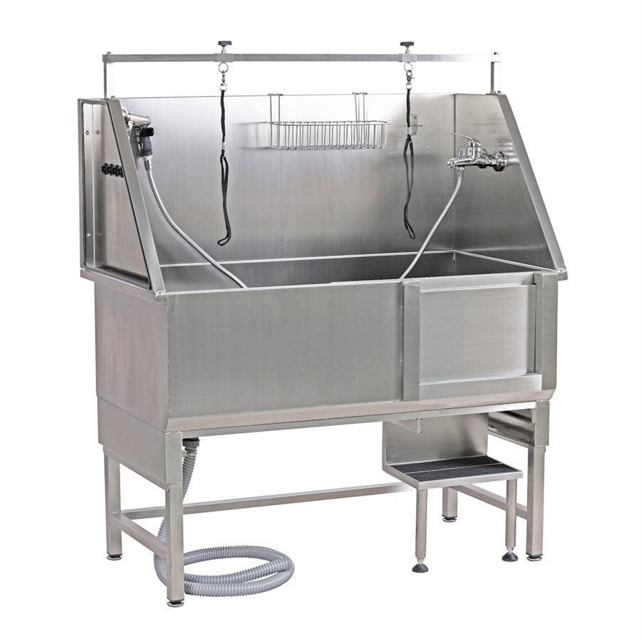 Davis Professional Stainless Steel Dog Bathtub - Durable & Easy to Clean Pet Grooming Tub for Large & Small Dogs - Perfect for Home Grooming, Pet Salons & Veterinary Clinics
