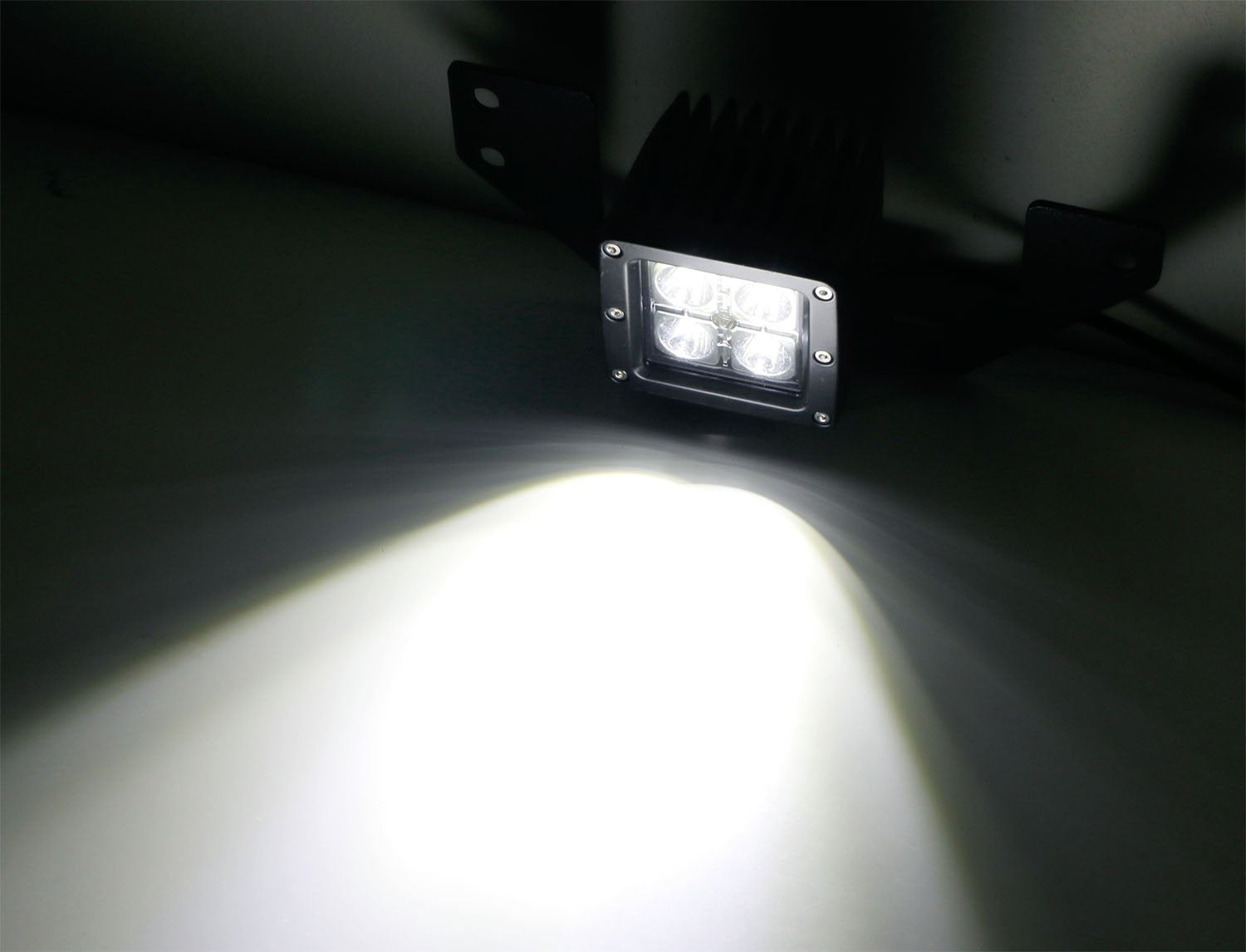 40W CREE LED Pods with Fog Light Opening Mounting Bracket & Wiring Kit - Compatible with 2002-2008 Dodge RAM Trucks - Perfect for Off-Roading, Night Driving & Emergency Lighting