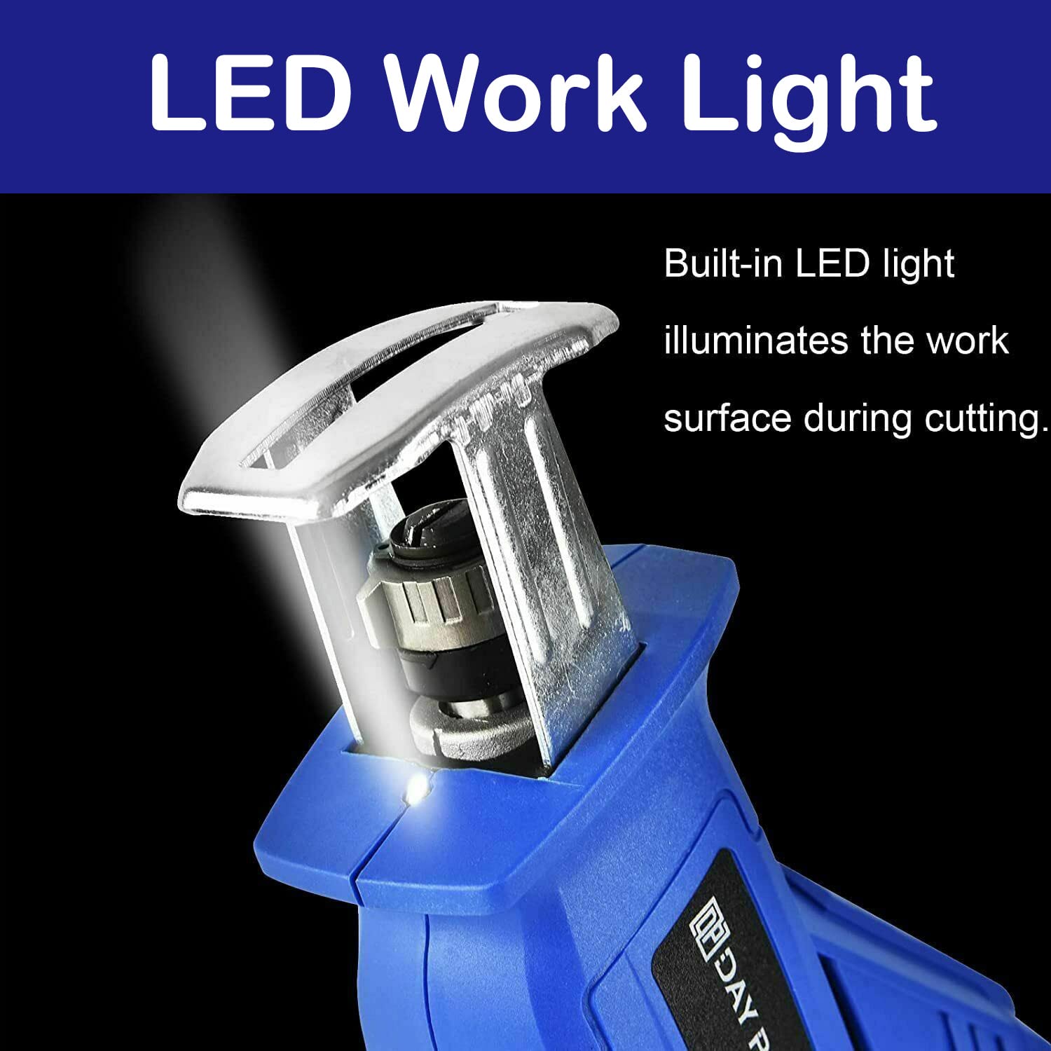 21V Cordless Brushless Reciprocating Saw - Wood & Metal Cutting for DIY & Tree Pruning