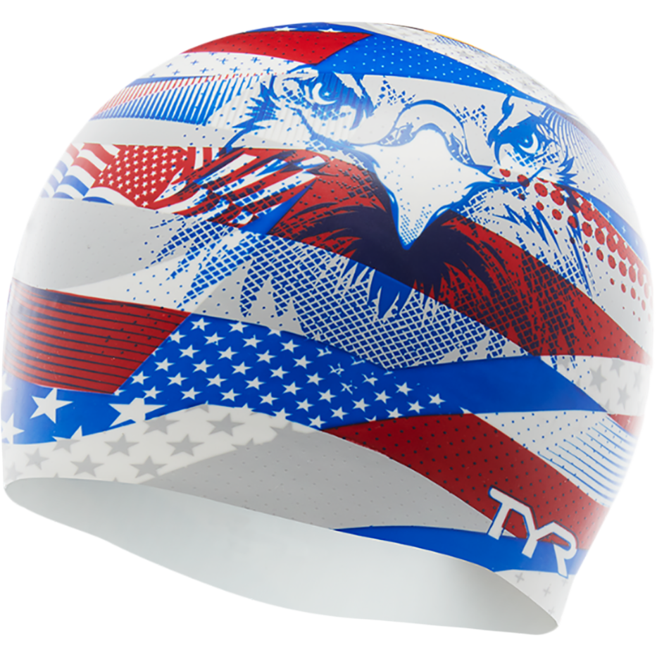 American Eagle Silicone Swim Cap for Women & Men - Waterproof Swimming Cap for Pool, Beach & Training - Comfortable & Durable Swim Gear for Long Hair & Competitive Swimmers