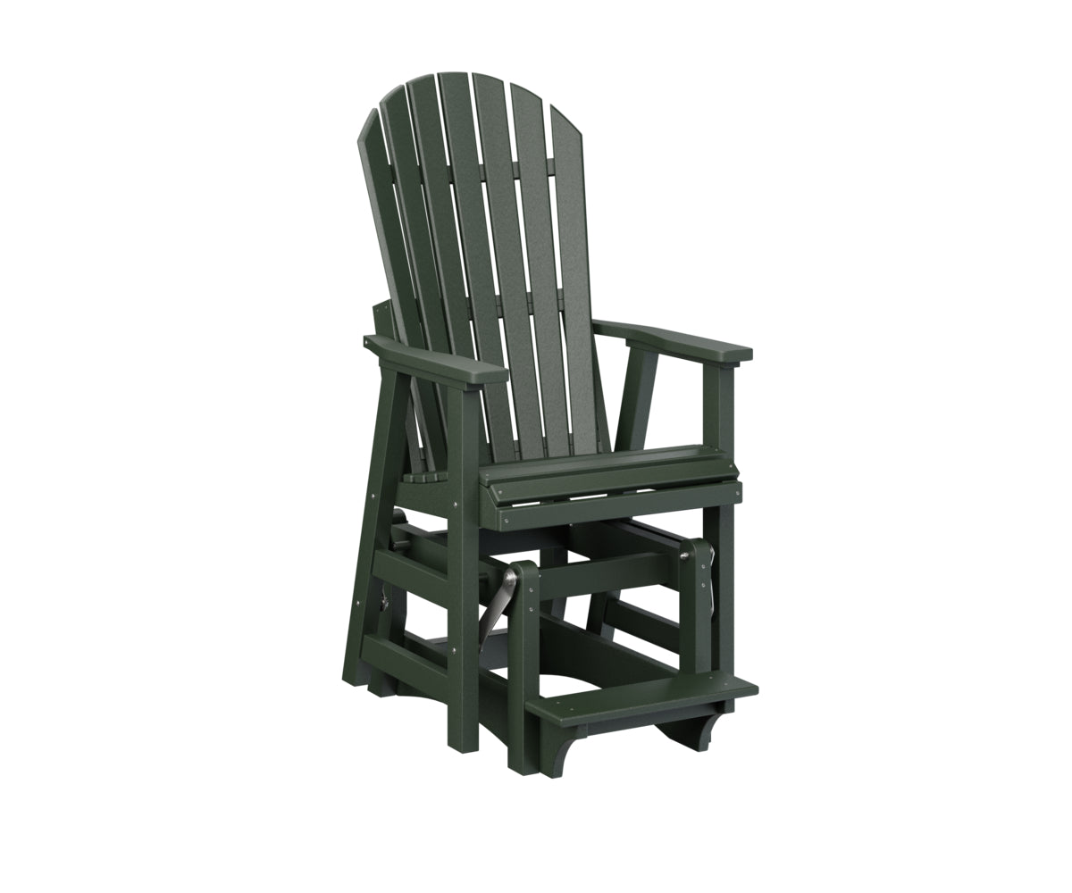 Berlin Gardens Comfo Back Single Counter Glider - Outdoor Patio Bistro Chair with Smooth Gliding Motion, Perfect for Garden, Deck, and Restaurant Use