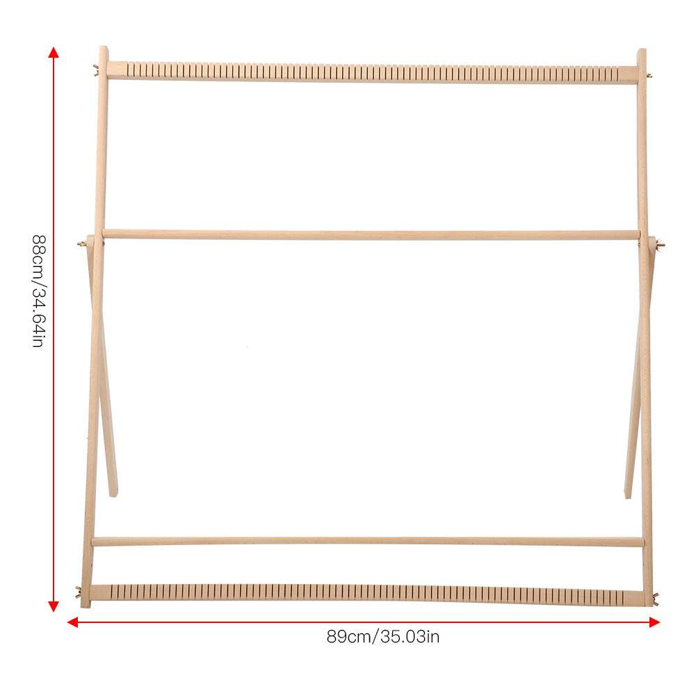 Wooden Multi-Craft Weaving Loom with Stand - DIY Hand Knitting Frame for Tapestry, Wool & Yarn Crafts - Perfect for Kids, Girls & Beginners - Home Decor & Gift Making Tool