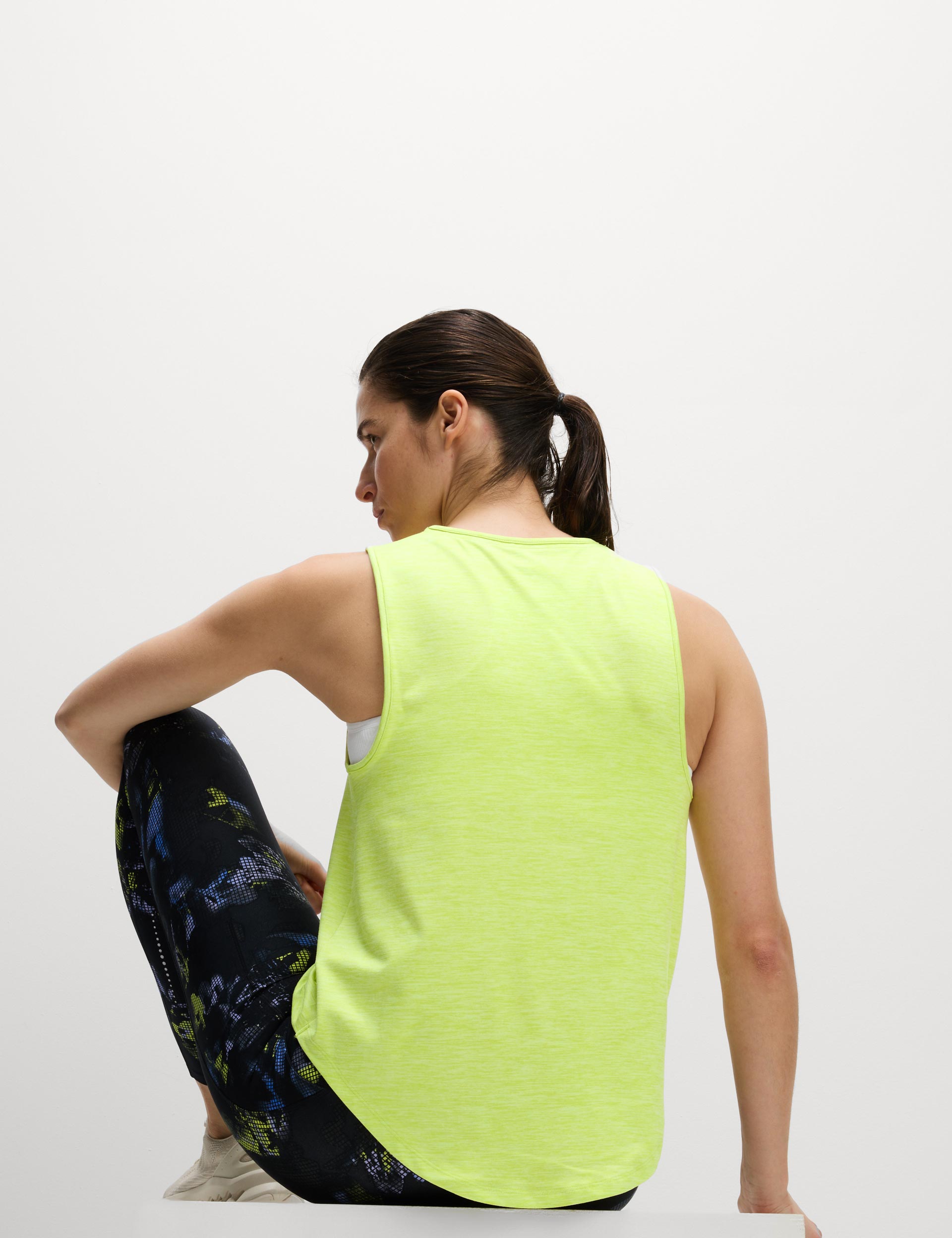 Women's Round Neck Relaxed Vest Top - Soft & Comfortable Casual Sleeveless Shirt in Limeade Green | Perfect for Summer Outfits, Layering, and Everyday Wear