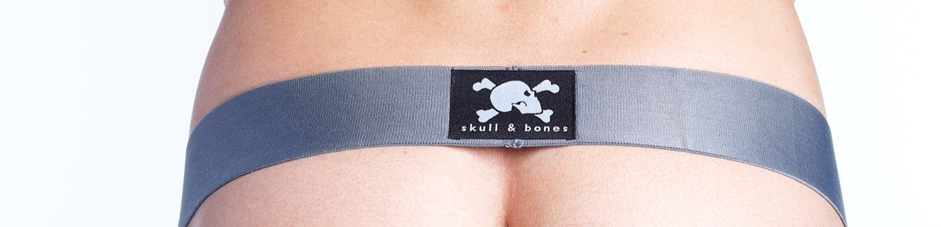 Just the Bones Jock Heather Grey - Comfortable Men's Athletic Underwear for Workout & Sports | Perfect for Gym, Running & Everyday Wear