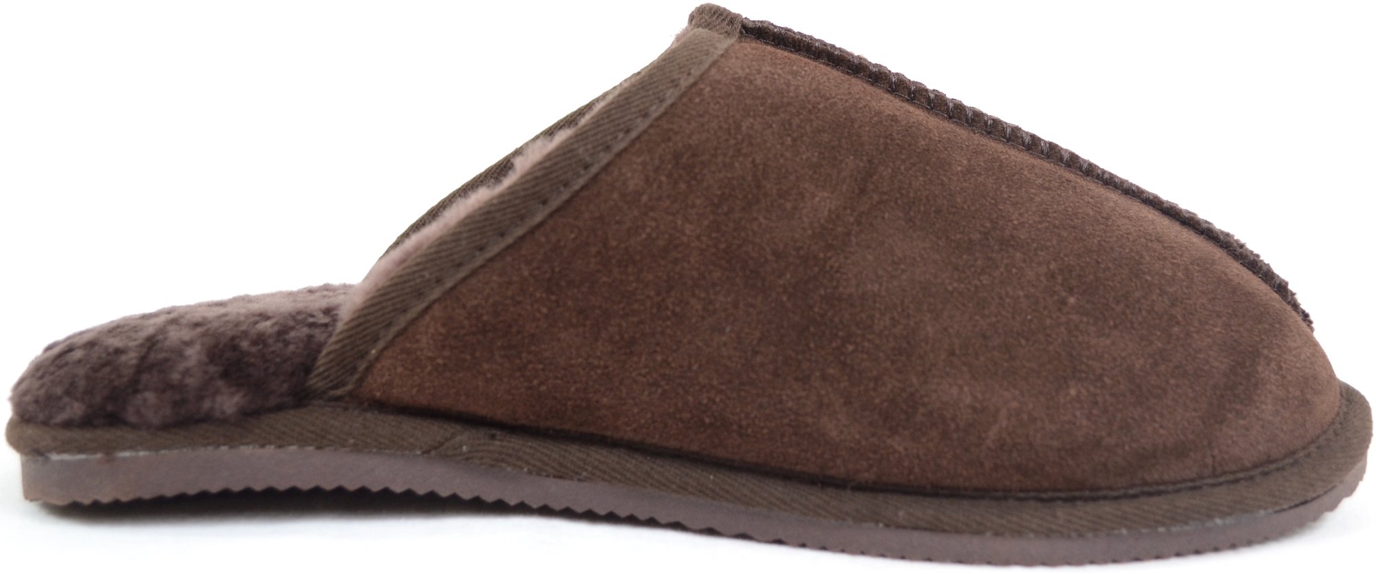 SNUGRUGS Men's Sheepskin Mules & Slippers with Durable Synthetic Sole - Cozy Indoor/Outdoor House Shoes for Relaxation & Comfort