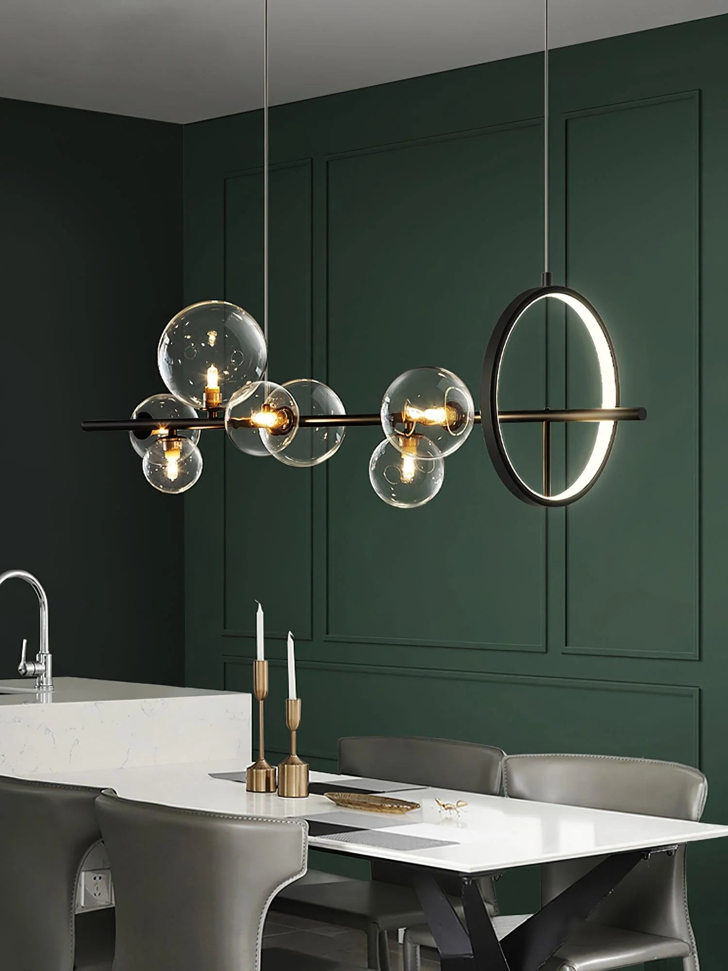 Elegant Mita Chandelier - Modern Crystal Ceiling Light Fixture for Dining Room, Living Room & Bedroom | Perfect for Home Decor, Wedding & Special Occasions