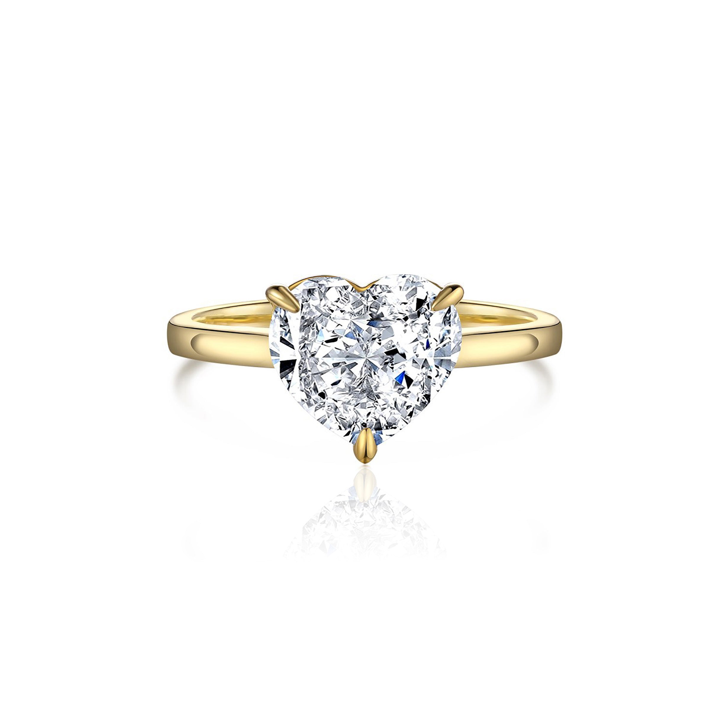 Heart Shape Moissanite Ashes Ring - Memorial Jewelry for Loved Ones | Perfect for Remembrance, Sympathy Gifts & Special Occasions
